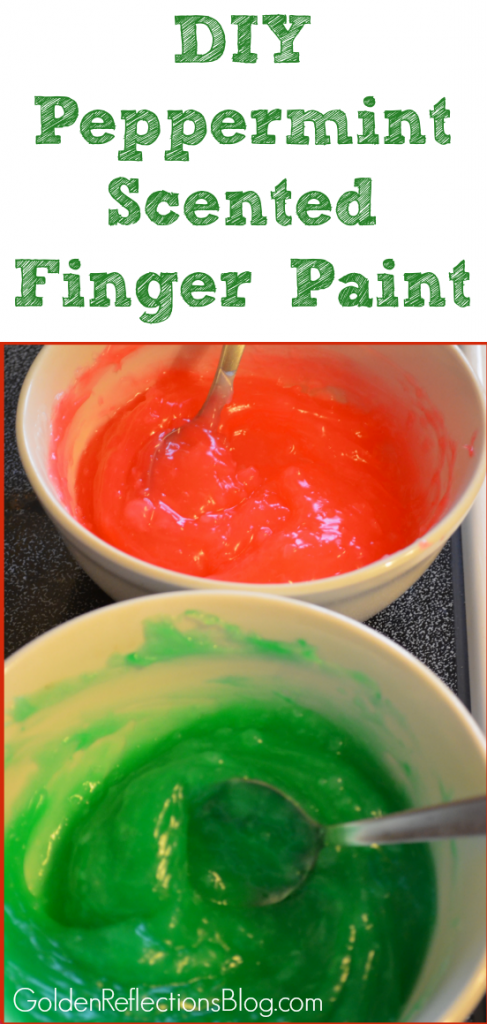 Peppermint Scented Homemade Finger Paint