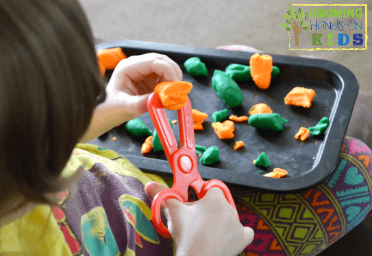 Simple Cutting Tray- Preschool Scissor Skills Activity - Toddler Approved