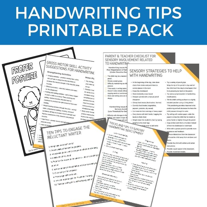 10 Tips and Activities to Improve Handwriting Legibility - Your Therapy  Source