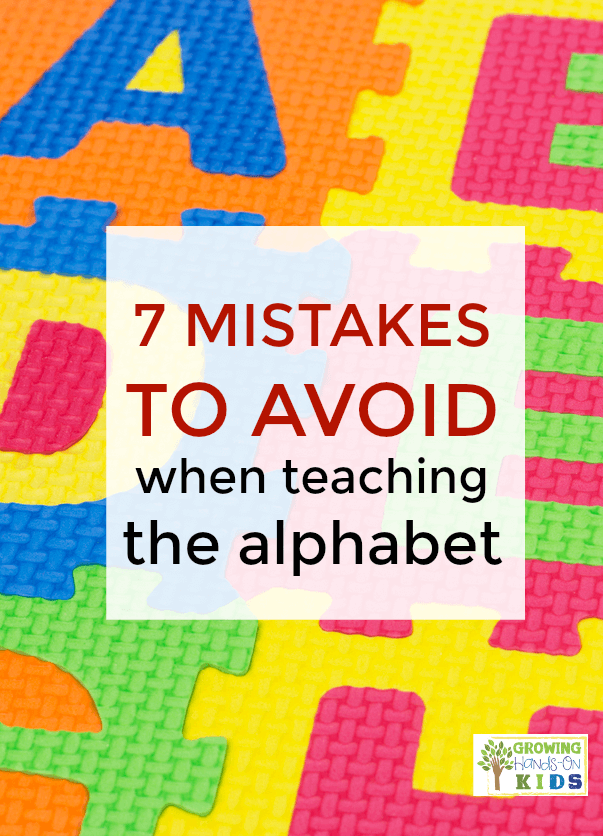 7 Mistakes To Avoid When Teaching The Alphabet To Your Preschooler