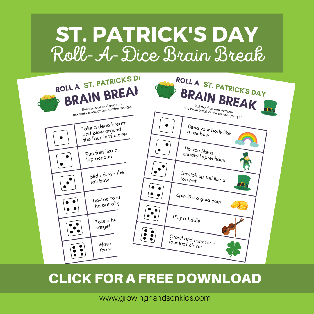 St. Patrick's Day Roll-A-Dice Brain Break