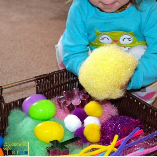 Easter Sensory Bin for Toddlers